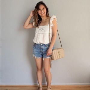 Sézane Zora Top in Ecru